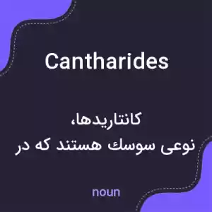 معنی cantharides به فارسی معنی cantharides به فارسی