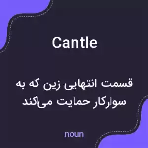 معنی cantle به فارسی معنی cantle به فارسی