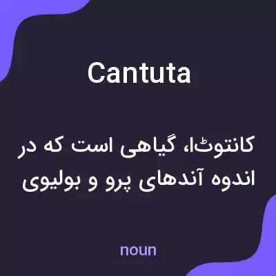 معنی cantuta به فارسی معنی cantuta به فارسی