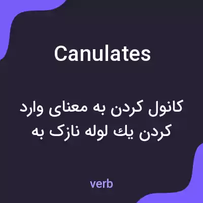 معنی canulates به فارسی معنی canulates به فارسی