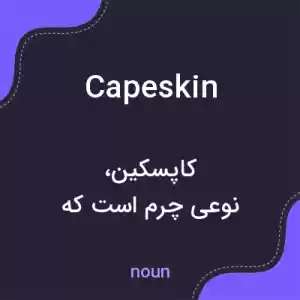 معنی capeskin به فارسی معنی capeskin به فارسی