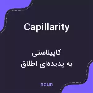 معنی capillarity به فارسی معنی capillarity به فارسی