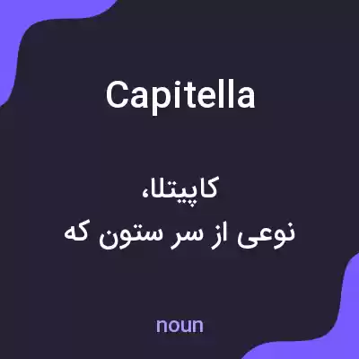 معنی capitella به فارسی معنی capitella به فارسی
