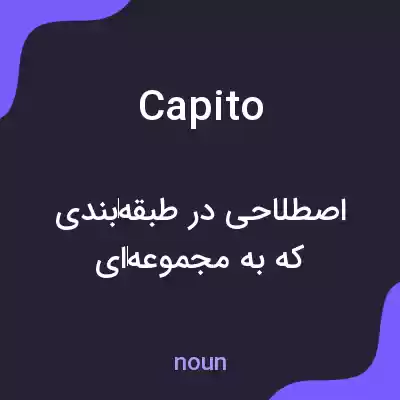 معنی capito به فارسی معنی capito به فارسی