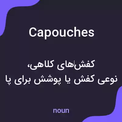 معنی capouches به فارسی معنی capouches به فارسی