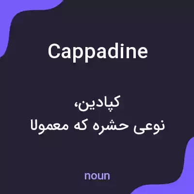 معنی cappadine به فارسی معنی cappadine به فارسی