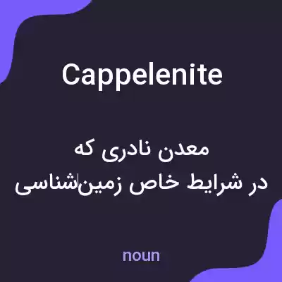 معنی cappelenite به فارسی معنی cappelenite به فارسی