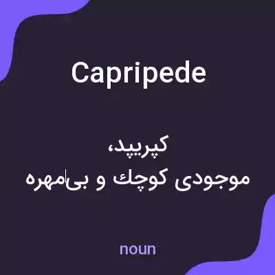معنی capripede به فارسی معنی capripede به فارسی