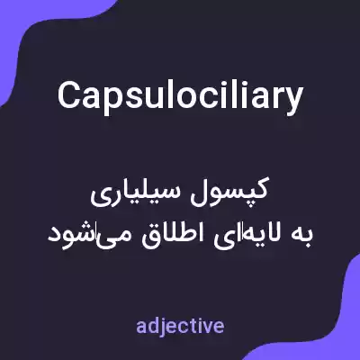 معنی capsulociliary به فارسی معنی capsulociliary به فارسی