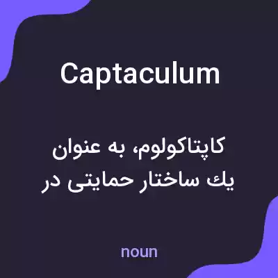 معنی captaculum به فارسی معنی captaculum به فارسی
