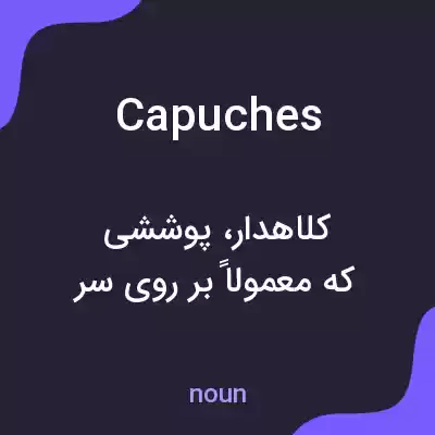معنی capuches به فارسی معنی capuches به فارسی