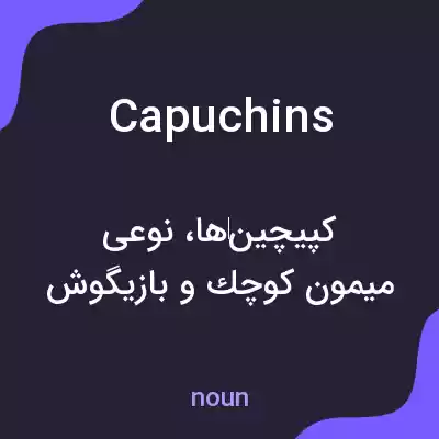 معنی capuchins به فارسی معنی capuchins به فارسی