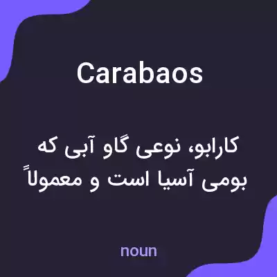 معنی carabaos به فارسی معنی carabaos به فارسی