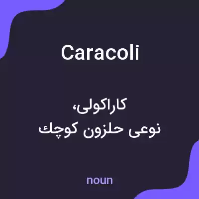 معنی caracoli به فارسی معنی caracoli به فارسی