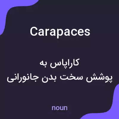 معنی carapaces به فارسی معنی carapaces به فارسی