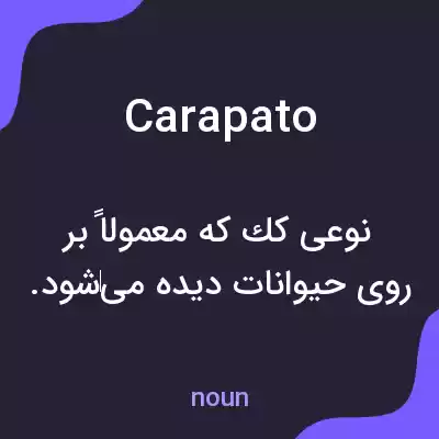معنی carapato به فارسی معنی carapato به فارسی
