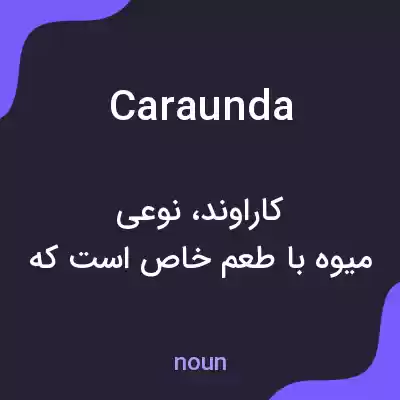 معنی caraunda به فارسی معنی caraunda به فارسی