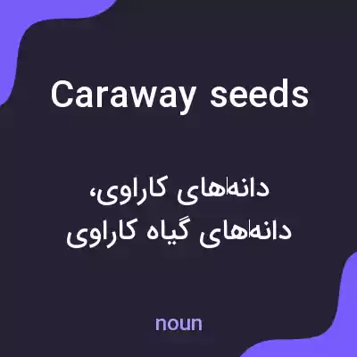 معنی caraway seeds به فارسی معنی caraway seeds به فارسی