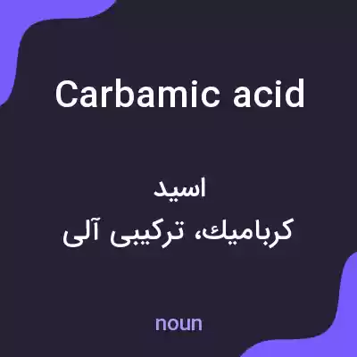معنی carbamic acid به فارسی معنی carbamic acid به فارسی