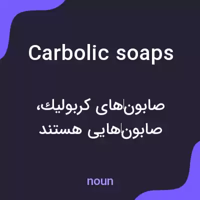 معنی carbolic soaps به فارسی معنی carbolic soaps به فارسی
