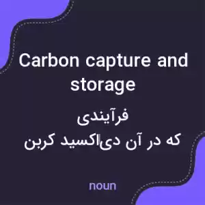 معنی carbon capture and storage به فارسی معنی carbon capture and storage به فارسی