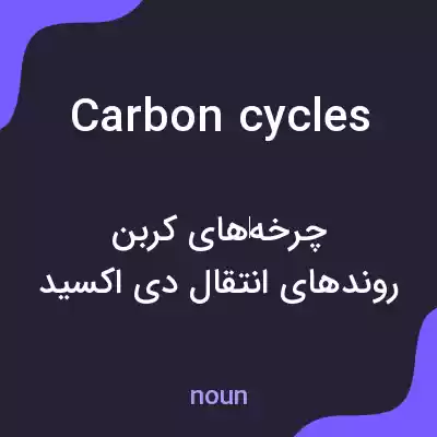معنی carbon cycles به فارسی معنی carbon cycles به فارسی