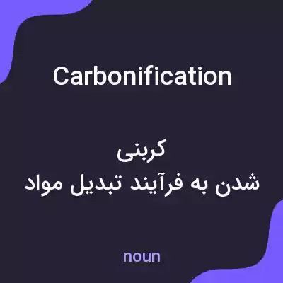 معنی carbonification به فارسی معنی carbonification به فارسی
