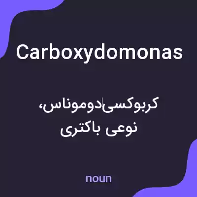 معنی carboxydomonas به فارسی معنی carboxydomonas به فارسی