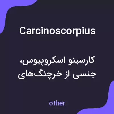 معنی carcinoscorpius به فارسی معنی carcinoscorpius به فارسی