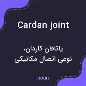 معنی cardan joint به فارسی