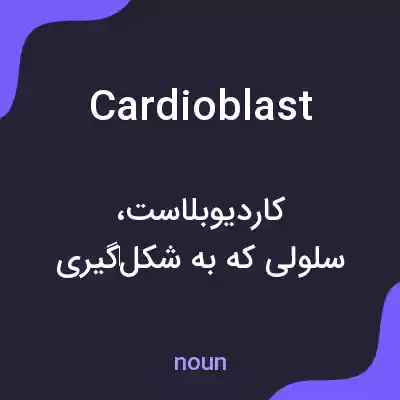 معنی cardioblast به فارسی معنی cardioblast به فارسی
