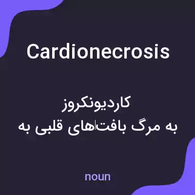 معنی cardionecrosis به فارسی معنی cardionecrosis به فارسی