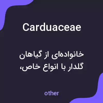 معنی carduaceae به فارسی معنی carduaceae به فارسی