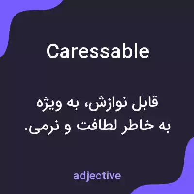 معنی caressable به فارسی معنی caressable به فارسی