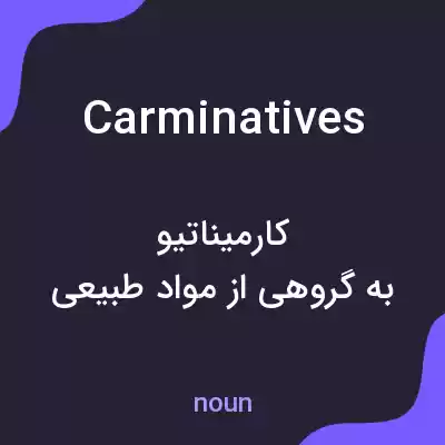 معنی carminatives به فارسی معنی carminatives به فارسی
