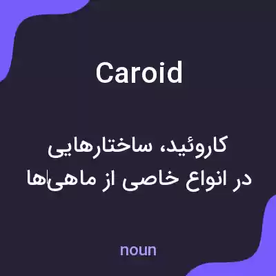 معنی caroid به فارسی معنی caroid به فارسی