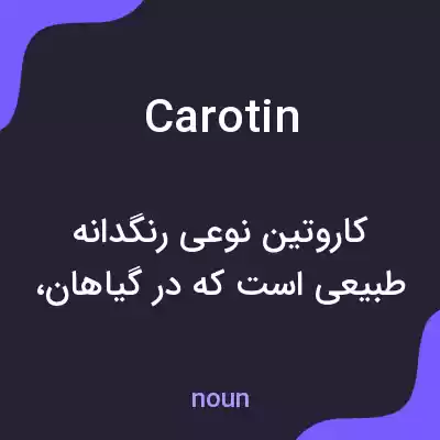 معنی carotin به فارسی معنی carotin به فارسی