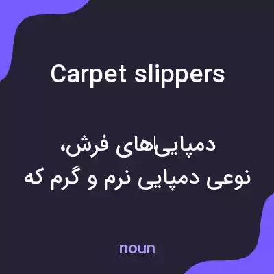 معنی carpet slippers به فارسی معنی carpet slippers به فارسی