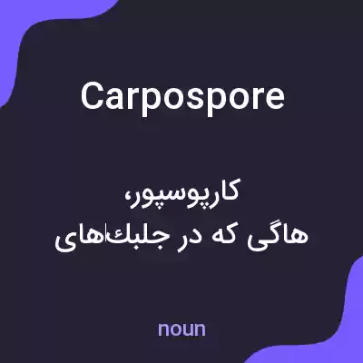 معنی carpospore به فارسی معنی carpospore به فارسی