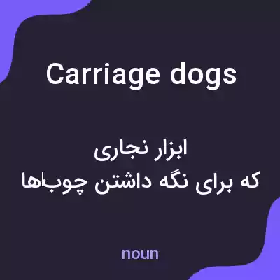 معنی carriage dogs به فارسی معنی carriage dogs به فارسی