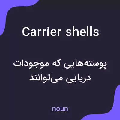 معنی carrier shells به فارسی معنی carrier shells به فارسی