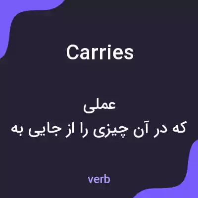 معنی carries به فارسی معنی carries به فارسی