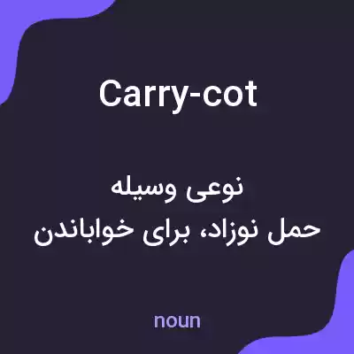 معنی carry-cot به فارسی معنی carry-cot به فارسی