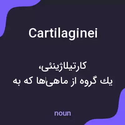 معنی cartilaginei به فارسی معنی cartilaginei به فارسی