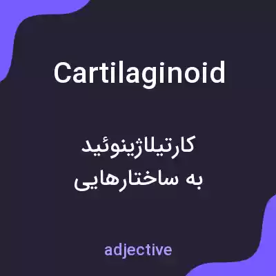 معنی cartilaginoid به فارسی معنی cartilaginoid به فارسی