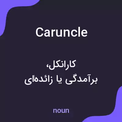 معنی caruncle به فارسی معنی caruncle به فارسی