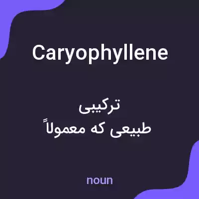 معنی caryophyllene به فارسی معنی caryophyllene به فارسی