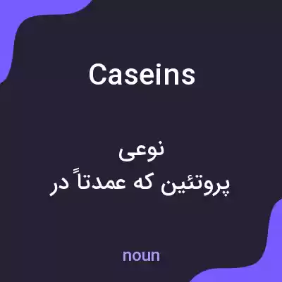 معنی caseins به فارسی معنی caseins به فارسی
