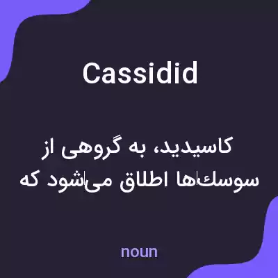 معنی cassidid به فارسی معنی cassidid به فارسی