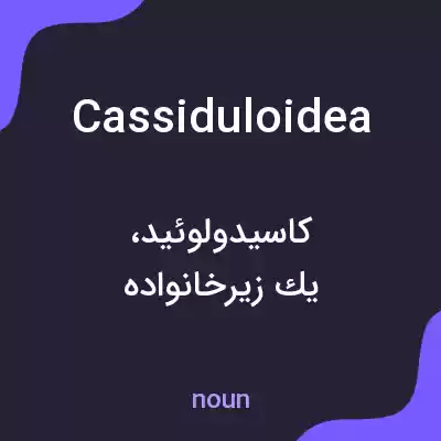 معنی cassiduloidea به فارسی معنی cassiduloidea به فارسی